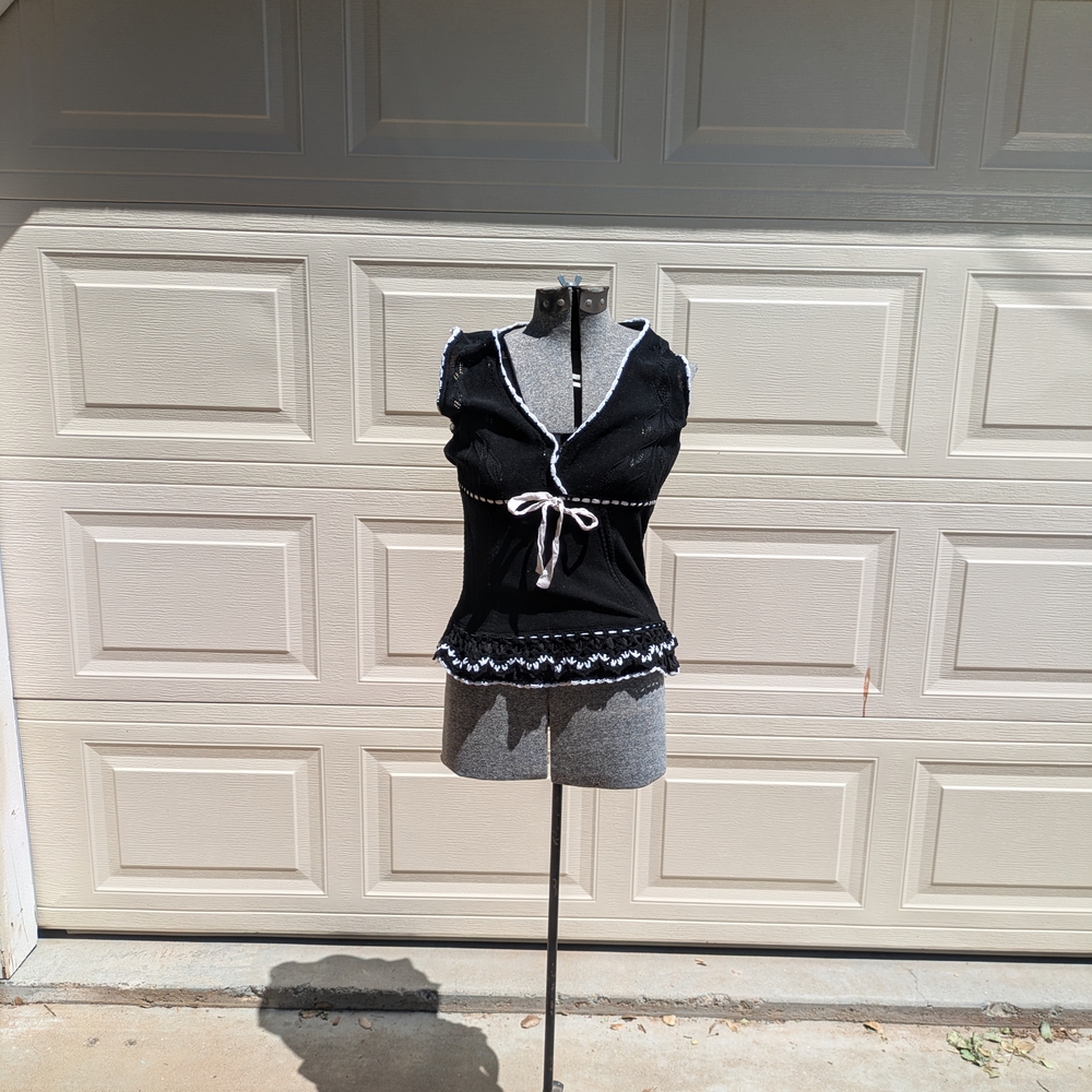 Kenzo Black and White Tank Top, M